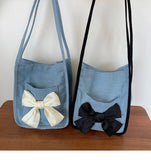 Canvas Shopping Bag Ladies Handbag Soft Tote Shoulder Large Capacity Casual Bags