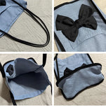 Canvas Shopping Bag Ladies Handbag Soft Tote Shoulder Large Capacity Casual Bags