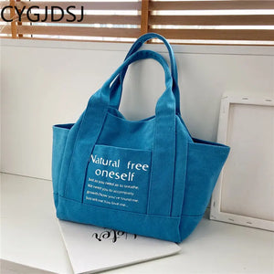 Canvas Tote Bag Women Handbag Shoulder Bag