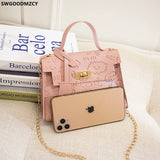 Chains Crossbody Shoulder Bag Women Handbag LOCK Taschen