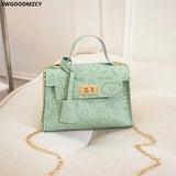 Chains Crossbody Shoulder Bag Women Handbag LOCK Taschen