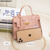 Chains Crossbody Shoulder Bag Women Handbag LOCK Taschen