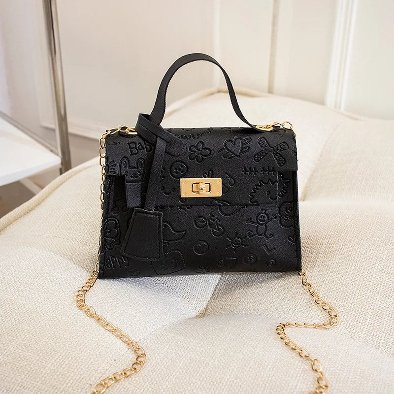 Chains Crossbody Shoulder Bag Women Handbag LOCK Taschen