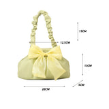 Women's Top-handle Bag Solid Messenger Pack Bow Chains Crossbody