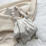 Women's Top-handle Bag Solid Messenger Pack Bow Chains Crossbody