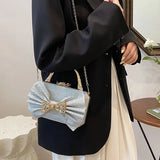 Sequined Clutch Bowknot Wedding Evening Bag