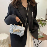 Sequined Clutch Bowknot Wedding Evening Bag