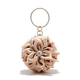 3D Flowers Women's Evening Shoulder Bag Crossbody Female