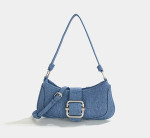 Retro Stitching Shoulder Bag Women's Crossbody Underarm Bag