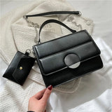 Retro PU Leather Shoulder Bag Green Waist Crossbody Tide B267