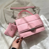 Retro PU Leather Shoulder Bag Green Waist Crossbody Tide B267