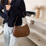Retro PU Leather Shoulder Tote Bag Women's Clutch