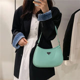Retro PU Leather Shoulder Tote Bag Women's Clutch