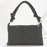 Silver Rhinestones Evening Clutch Bag for Wedding