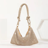 Silver Rhinestones Evening Clutch Bag for Wedding
