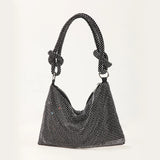 Silver Rhinestones Evening Clutch Bag for Wedding