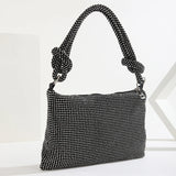 Silver Rhinestones Evening Clutch Bag for Wedding