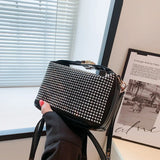 Rhinestones Evening Clutch Bag Silver Purses Beauty Diamond Shoulder Bag