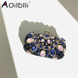 Bead Rust Dinner Clutch Bag Rhinestone Ladies Clutch Bag