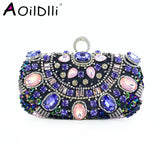 Bead Rust Dinner Clutch Bag Rhinestone Ladies Clutch Bag