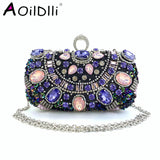 Bead Rust Dinner Clutch Bag Rhinestone Ladies Clutch Bag