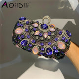 Bead Rust Dinner Clutch Bag Rhinestone Ladies Clutch Bag