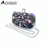 Bead Rust Dinner Clutch Bag Rhinestone Ladies Clutch Bag