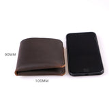 Vintage Cow Leather Men Wallet Slim Minimalist
