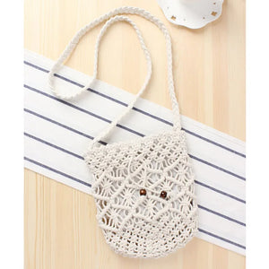 Cotton Thread Ethnic Style Woven Messenger Straw Bag
