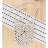 Cotton Thread Ethnic Style Woven Messenger Straw Bag