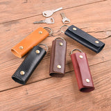 Vegetable Tanning Leather Key Holder Wallets Small Car Keys Case