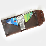 Slim Leather Men Wallets Thread Wallet for Men