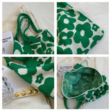 Flower Crochet Bag Floral Hand Knitted Women's Shoulder Bag