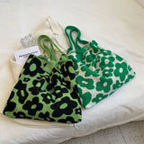 Flower Crochet Bag Floral Hand Knitted Women's Shoulder Bag
