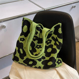 Flower Crochet Bag Floral Hand Knitted Women's Shoulder Bag