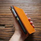 Vintage Leather Wallet Traveler's Note Book Cowhide Diary Loose Leaf