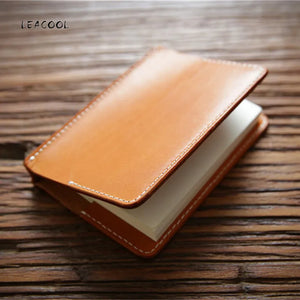 Vintage Leather Wallet Traveler's Note Book Cowhide Diary Loose Leaf
