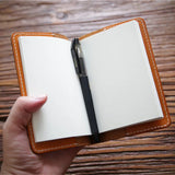 Vintage Leather Wallet Traveler's Note Book Cowhide Diary Loose Leaf