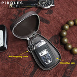 Leather Car Smart Key Bag Embossed Mini Wallet For Women