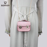 Leather Card Wallet Mini Shoulder Bag Crossbody Coin Purse