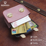 Leather Card Wallet Mini Shoulder Bag Crossbody Coin Purse