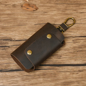Personalised Leather Key Chain Holder for Men
