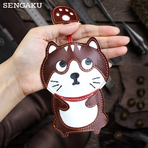 Leather Key Wallet Car Key Holder Keys Case Key Organizer Keychain Keyring