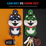 Leather Men's Key Pull-out Bag DIY Car Smart Key Holder