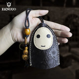Leather Smart Key Bag Pull-type Key Pocket