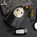 Leather Smart Key Bag Pull-type Key Pocket