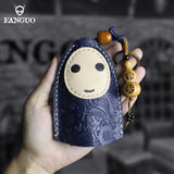 Leather Smart Key Bag Pull-type Key Pocket