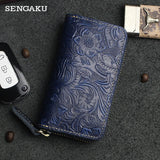 Leather Smart Key Wallet Cowhide Housekeeper Key Pocket