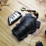 Leather Key Wallet Keychain Keys Holder Organizer