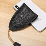 Leather Key Holder Retro Home Key Pack Multi-function Car Key Case